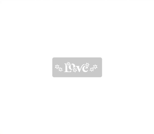 STENCIL EQ ARTE 4.5X17CM LOVE EN PRIMAVERA