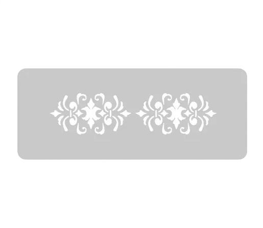 STENCIL EQ ARTE 4.5X17CM DUPLA ORNAMENTAL