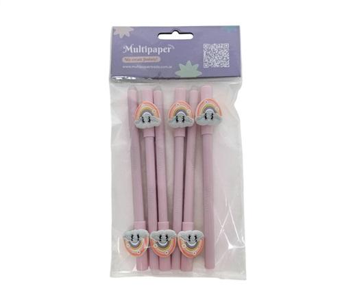 BOLIGRAFO BORRABLE MP TINTA AZUL RAINBOW BL X6