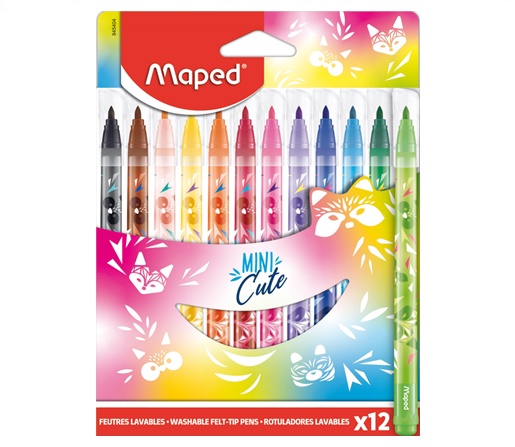 MARCADOR ESCOLAR MAPED MINI CUTE CJ X12