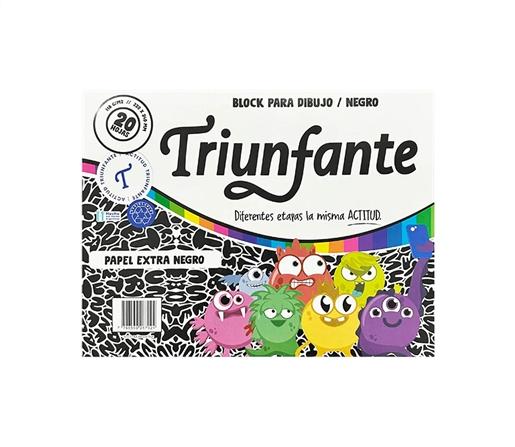 BLOCK DE DIBUJO TRIUNFANTE N°5 NEGRO 20H