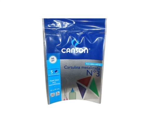 CARTULINA METALIZADA CANSON N° 3 5H