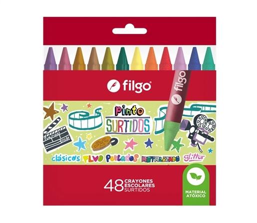 CRAYON DE CERA FILGO PINTO EST X48