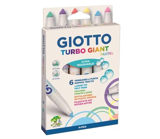 MARCADOR GIOTTO TURBO GIANT PASTEL CJ X6
