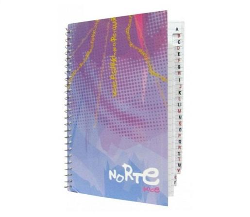 LIBRETA C/ESPIRAL NORTE 7090 C/INDICE 17 X 11 70H