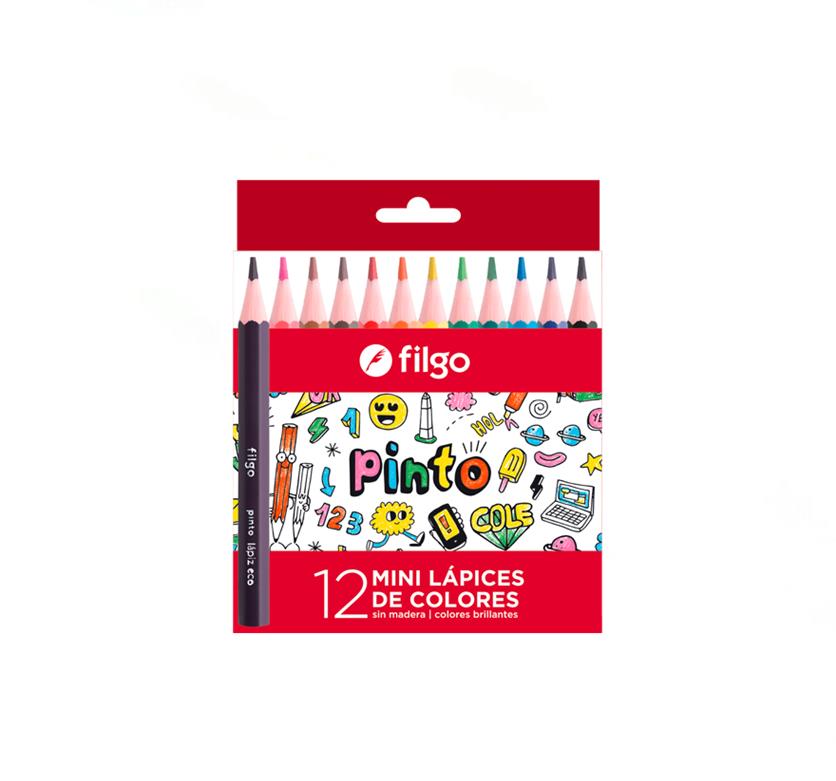 LAPIZ DE COLOR FILGO PINTO CORTO CJ X12
