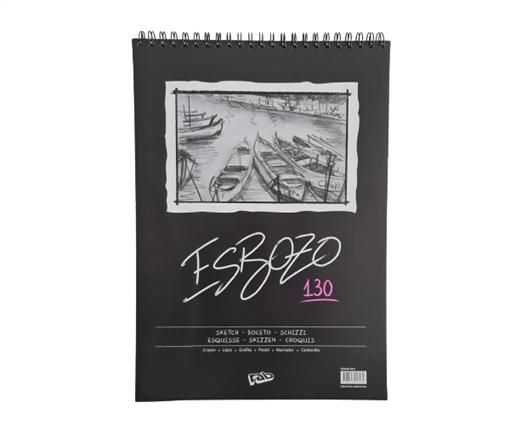 BLOCK DE DIBUJO C/ESPIRAL RAB ESBOZO A3 130G 40H