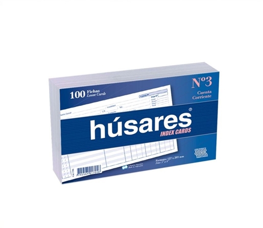 FICHAS CUENTA CORRIENTE HUSARES Nº 3 100H