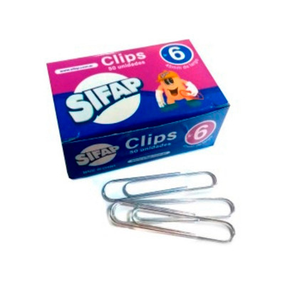 CLIP METALICO SIFAP N°6 (47MM) CJ X50