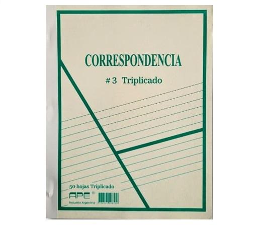 CORRESPONDENCIA BROPACO 3 TRIPLICADO 50H