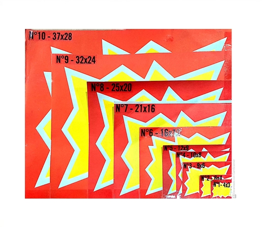 CARTEL ESTRELLA N°5 12X9 LINEA ECONOMICA X25