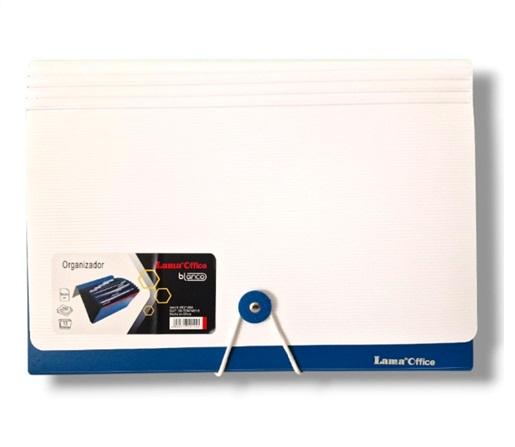 CLASIFICADOR 12 DIVISIONES LAMA A4 COMBINADO BLANCO/AZUL