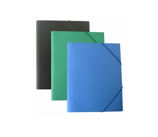 CARPETA 3 SOLAPAS C/ELASTICO LAMA A4 OPACA NEON