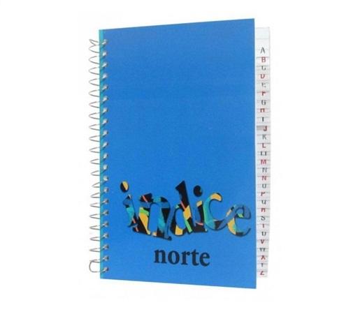LIBRETA C/ESPIRAL NORTE 7050 C/INDICE 14 X 9.5 70H