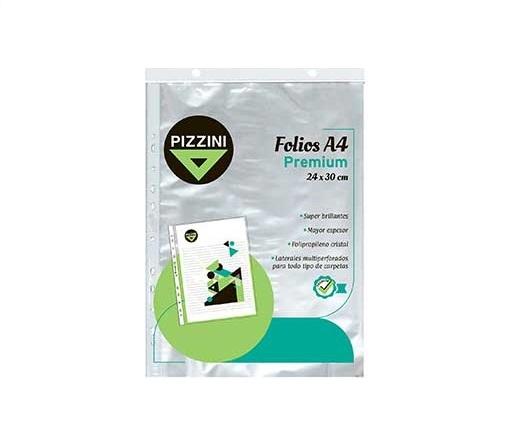 FOLIO PIZZINI PREMIUM 70 MICRONES A4 BOLSA X10