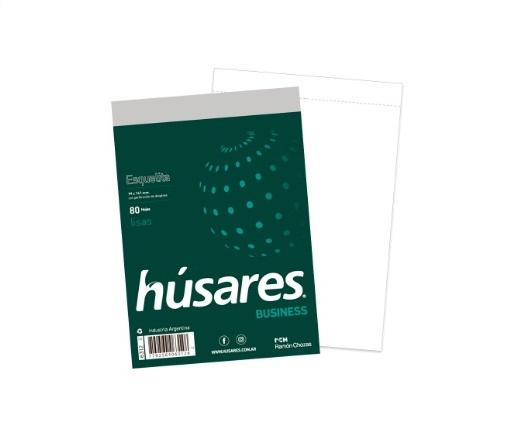 BLOCK PEGADO HUSARES BUSINESS ESQUELITA 80H LISO