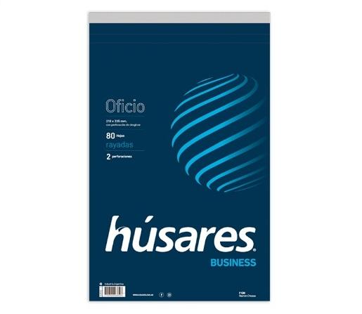 BLOCK PEGADO HUSARES BUSINESS OFICIO 80H RAYADO