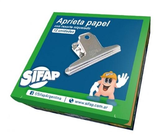 APRIETA PAPEL SIFAP NIQUELADO C/RESORTE 145MM