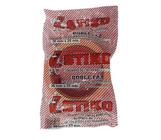 CINTA ADHESIVA BIFAZ STIKO 36X25