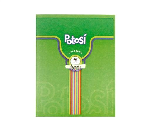 CUADERNO ABROCHADO POTOSI T/F 16X21 48H RAYADO