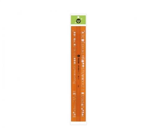 LETROGRAFO PIZZINI 14MM COLOR NARANJA BOLSA X1
