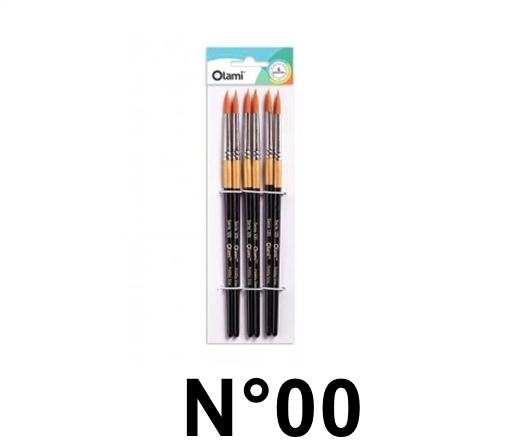 PINCEL REDONDO OLAMI BL X6 120-00