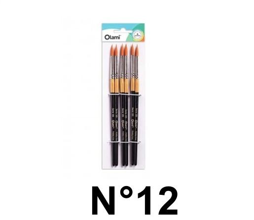 PINCEL REDONDO OLAMI BL X6 120-12