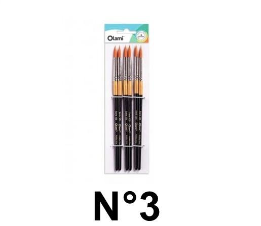 PINCEL REDONDO OLAMI BL X6 120-3