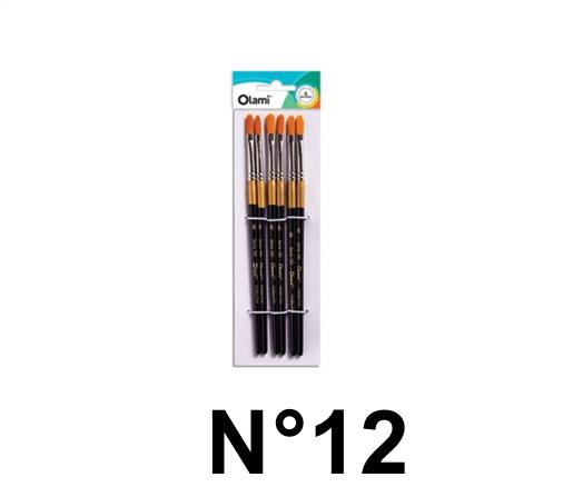 PINCEL LENGUA DE GATO OLAMI BL X6 150-12