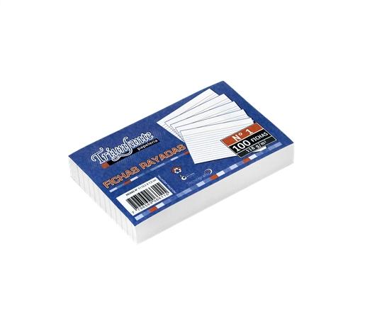 FICHAS RAYADAS TRIUNFANTE N° 1 12.5X7.5 100H