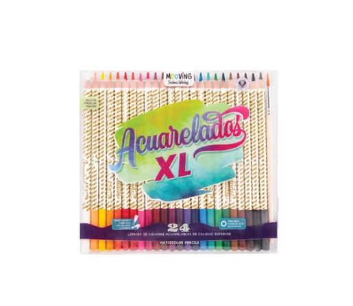 LAPIZ DE COLOR COLORING ACUARELABLE X 24