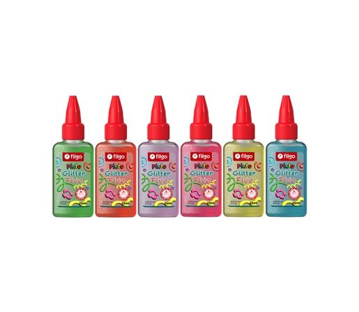 ADHESIVO C/GLITTER FILGO 25ML CJ X12 FLUO