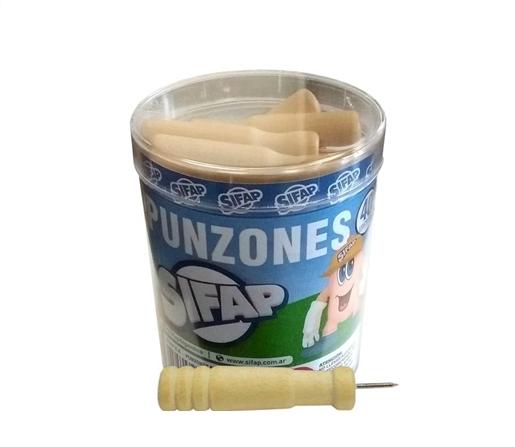PUNZON SIFAP ESCOLAR MANGO DE MADERA