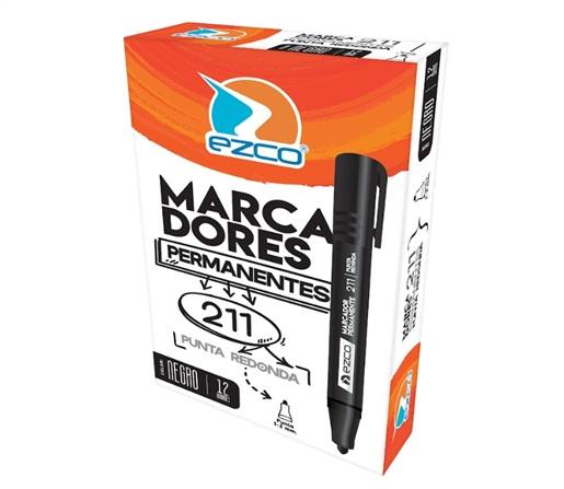 MARCADOR PERMANENTE EZCO 211 PR CJ X12