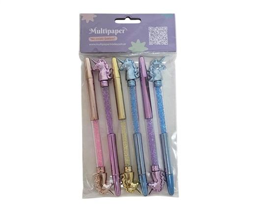BOLIGRAFO SIMIL METAL UNICORN BL X6