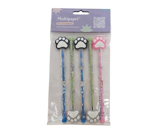 LAPIZ CON MINAS INTERCAMBIABLES HUELLAS BL X6