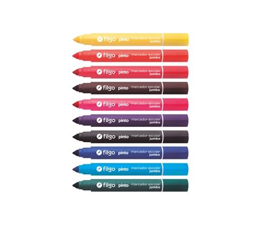 MARCADOR FILGO PINTO JUMBO AMARILLO CJ X12