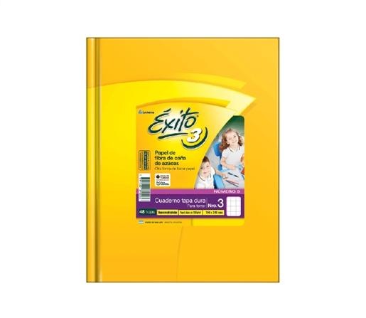 CUADERNO T/D EXITO E3 19X24 48H CUADRICULADO PARA FORRAR