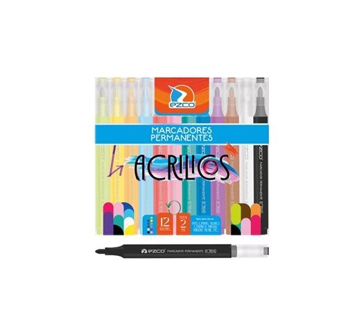 MARCADOR ACRILICO AL AGUA EZCO X12 