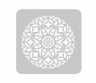 STENCIL EQ ARTE 30X30CM MANDALA REDONDO