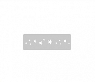 STENCIL EQ ARTE 4.5X24CM ESTRELLAS