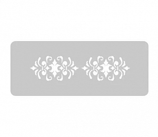STENCIL EQ ARTE 4.5X17CM DUPLA ORNAMENTAL