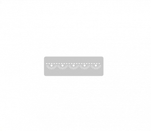 STENCIL EQ ARTE 4.5X24CM PUNTILLA CIRCULOS