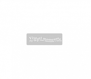 STENCIL EQ ARTE 4.5X24CM VIVE EL MOMENTO