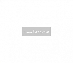 STENCIL EQ ARTE 4.5X24CM LOVE CORAZON