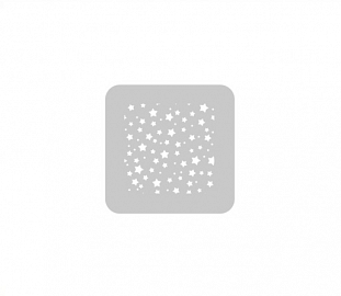 STENCIL EQ ARTE 15X15CM FONDO DE ESTRELLAS