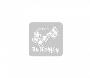 STENCIL EQ ARTE 15X15CM LOVE MARIPOSAS