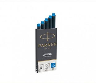 CARTUCHO PARKER LAPICERA FUENTE AZUL LAVABLE BL X5