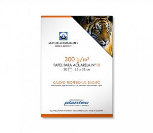 PAPEL P/ACUARELA SCHOELLERSHAMMER DA CAPO 50X70 300G 25H
