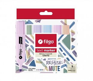 RESALTADOR FILGO TEXT MARKER MUTE EST X5